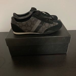 NWB Coach Kelson Black Smoke Sneakers